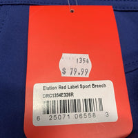 Cotton Euroseat Breeches, Pull On, tag *new
