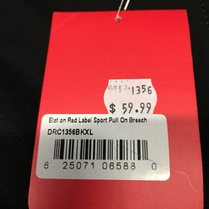 Cotton Euroseat Breeches, Pull On, tag *new