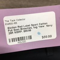 Cotton Full Seat Breeches, tag *new