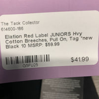 JUNIORS Hvy Cotton Breeches, Pull On, Tag *new
