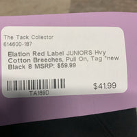 JUNIORS Hvy Cotton Breeches, Pull On, Tag *new
