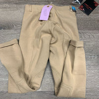 JUNIORS Hvy Cotton Jodphurs, 2 elastics, tag *new
