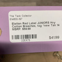 JUNIORS Hvy Cotton Breeches, tag *new
