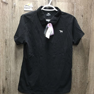 SS Polo Shirt, 1/4 Button Up, tag *new