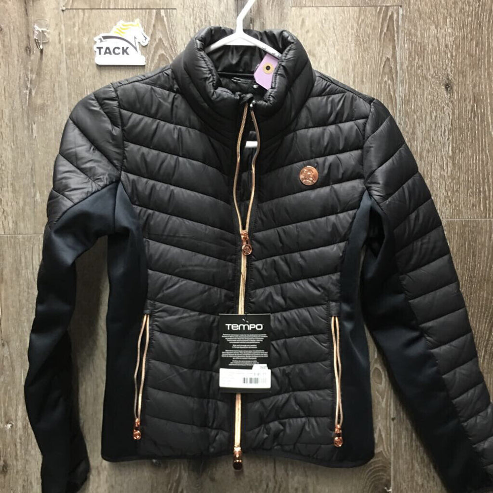 JUNIORS Puffy Jacket, Zipper, tag *new