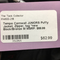 JUNIORS Puffy Jacket, Zipper, tag *new

