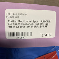 JUNIORS Euroseat Breeches, Pull On, tag *new
