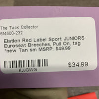 JUNIORS Euroseat Breeches, Pull On, tag *new
