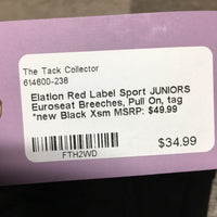 JUNIORS Euroseat Breeches, Pull On, tag *new

