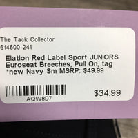 JUNIORS Euroseat Breeches, Pull On, tag *new
