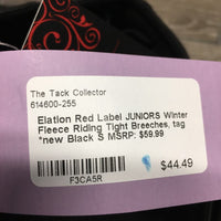 JUNIORS Winter Fleece Riding Tight Breeches, tag *new
