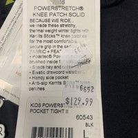 JUNIORS Power Stretch II Winter - Fleece Riding Tight Breeches *new
