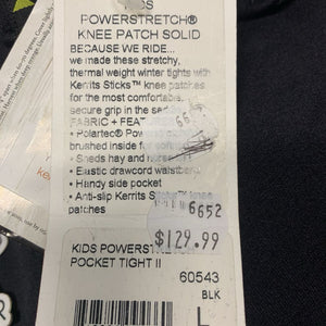 JUNIORS Power Stretch II Winter - Fleece Riding Tight Breeches *new