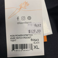 JUNIORS Power Stretch II Winter - Fleece Riding Tight Breeches *new
