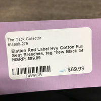 Hvy Cotton Full Seat Breeches, tag *new
