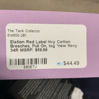 Hvy Cotton Breeches, Pull On, tag *new