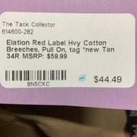 Hvy Cotton Breeches, Pull On, tag *new