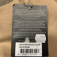 Hvy Cotton Euroseat Breeches, Pull On, tag *new
