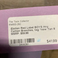 BOYS Hvy Cotton Breeches, tag *new