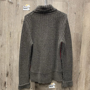 Cotton Knit Sweater, Zipper *gc, mnr hairy, rubs, pilly