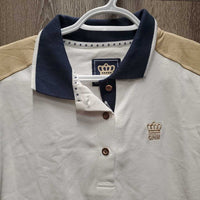 SS Polo Shirt, 1/4 Button Up *xc

