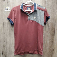 SS Polo Shirt, 1/4 Button Up *xc
