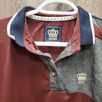 SS Polo Shirt, 1/4 Button Up *xc
