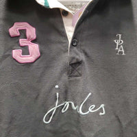SS Polo Shirt, 1/4 Button Up *vgc, older, shrunk, faded, curled corners
