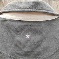 SS Polo Shirt, 1/4 Button Up *vgc, older, shrunk, faded, curled corners
