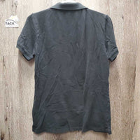 SS Polo Shirt. 1/4 Button Up *gc, faded, rubs, curled corners
