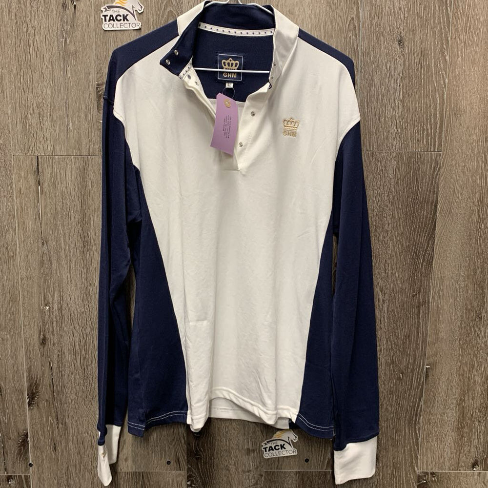 LS Show Shirt, 1/3 Snap up, Snap Collar *xc/like new
