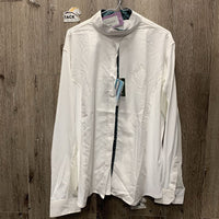 LS Show Sun Shirt, snap collar, mesh sleeves, tags *new
