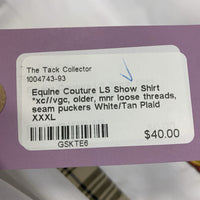 LS Show Shirt *xc//vgc, older, mnr loose threads, seam puckers
