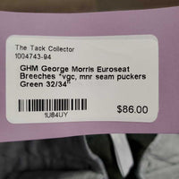 Euroseat Breeches *vgc, mnr seam puckers