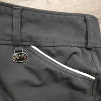 Hvy Euroseat Breeches *gc, seam puckers, mnr dirty?stains, faded & hairy, seat rubs & pills

