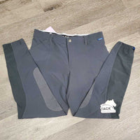 Breeches, Thigh Pockets *gc, mnr stains, stretched - puckers, pills, cut ankles
