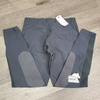 Breeches, Thigh Pockets *gc, mnr stains, stretched - puckers, pills, cut ankles
