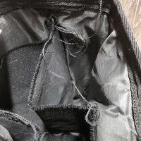 Padded Grooming Bag *gc, clean, pulled seams, peeling bottom, frayed dividers, threads
