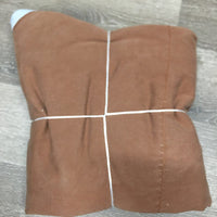 Cotton Sheet, tail *gc, clean, faded, shrunk, mnr stains, puckers, threads, rubs, snags, loose stitch., v. mnr hair