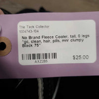 Fleece Cooler, tail, 0 legs *gc, clean, hair, pills, mnr clumpy