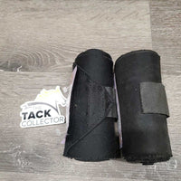 Pr Stretchy Nylon Leg Wraps *gc/fair, mismatched, dirty, faded, threads, pilly edges, ripped velcro