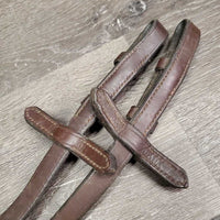 Pr Rubber Reins *gc, clean & dirty, gunk, rubs, scraped edges, twists, dry, stiff
