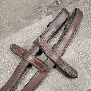 Pr Rubber Reins *gc, clean & dirty, gunk, rubs, scraped edges, twists, dry, stiff