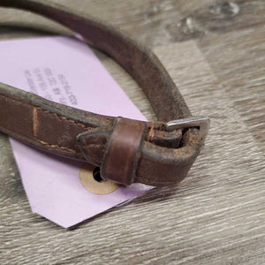 Pr Rubber Reins *gc, clean & dirty, gunk, rubs, scraped edges, twists, dry, stiff