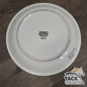 "Rocking Horse Christmas" Plate, Dishwasher & Microwave Safe *gc, scratches