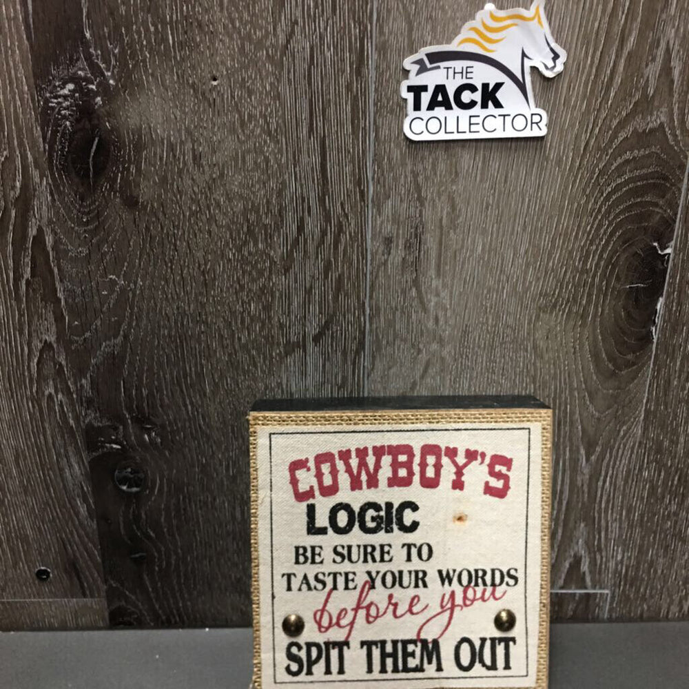 Wood Block Sign 