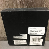 Wood Block Sign "Cowboy's Logic" *gc, loose thread, dusty, missing nail, hole/rust spot
