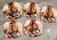 5 Lycra "Horse" Seat Covers *like new
