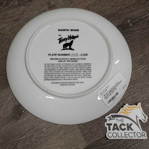 "Winter Log Pull" by Terry McLean #1225/2500 Decorative Plate *vgc