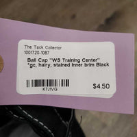 Ball Cap "WS Training Center" *gc, hairy, stained inner brim
